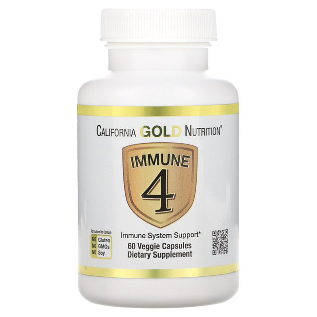 California Gold Nutrition Immune 4, Immune System Support, 60 Veggie Capsules, 2 Pack