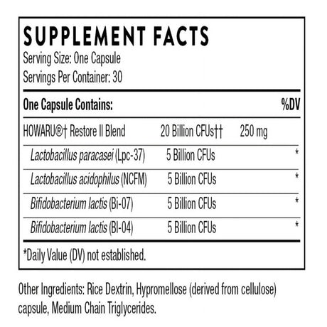 Thorne Florasport 20B, Probiotic Supplement, Promotes Digestive Support, Gut Health, Immune Function and Occasional Diarrhea or Constipation, NSF Certified for Sport, 30 Capsules, 30 Servings