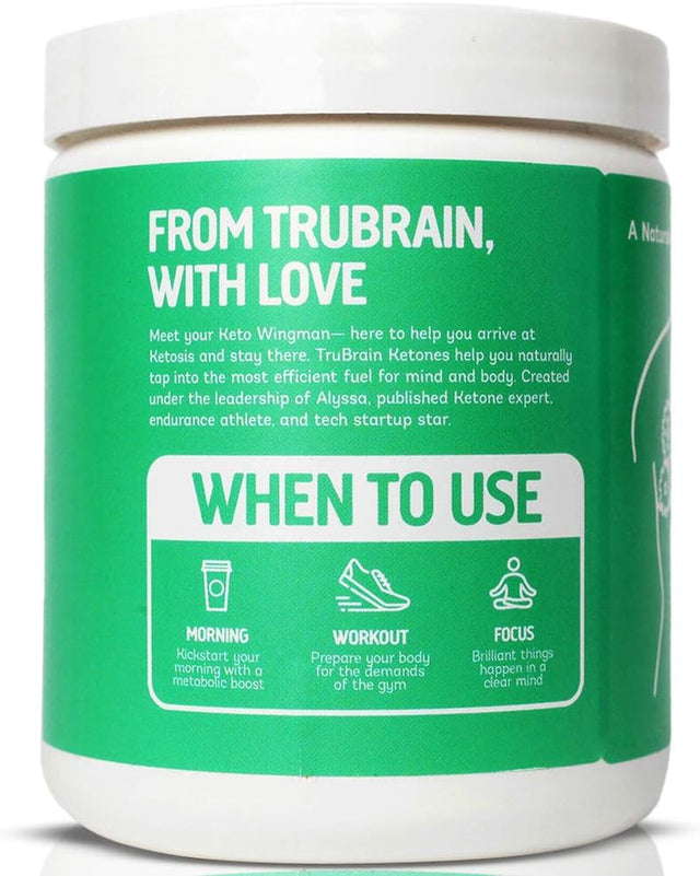 Trubrain Ketones - Ketone Ester + BHB Exogenous Ketones | Supports Energy, Focus and Ketosis | Supplement the Keto Diet | Brain Booster (Chocolate)