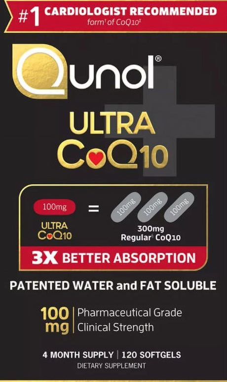 2 Pack -Qunol Ultra Coq10 100 Mg Softgels, 120 Ct