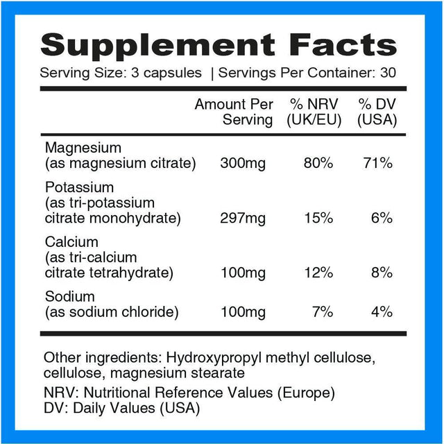 Nutri-Align Keto Electrolytes: Magnesium, Potassium, Calcium, Sodium. Maintain Healthy Electrolytes Balance for Smooth Keto Adaptation. Sugar-Free, Gluten-Free, Zero-Carb. 90 Capsules.