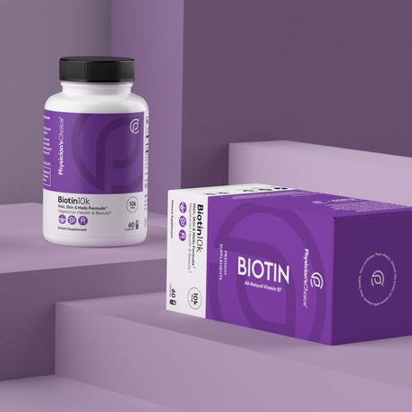 Physician'S Choice Biotin for Hair, Skin, Nails Capsules, 10000Mcg, 60Ct.