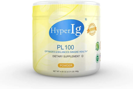 PL-100 Protein Powder Original Hyperimmune Egg Supplement with Immune Components Immune, Digestive, Joint and Energy Support (4.5G) Servings