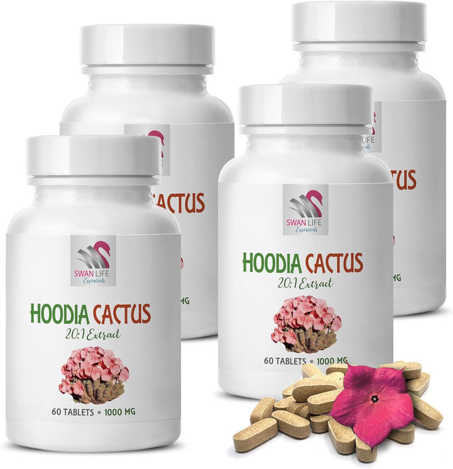 Hoodia Gordonii Capsules - HOODIA CACTUS 20:1 EXTRACT - Weight Loss for Men - Appetite Suppressant Diet, Hoodia Gordonii Kalahari Desert, Hoodia Appetite Suppressant, Hoodia Extract, 4B 240 Tablets