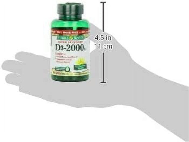 Natures Bounty Vitamin D3 2000 Iu Rapid Release Liquid Soft Gels 240 Ea