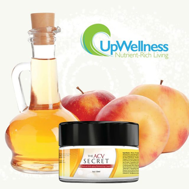 Upwellness: the ACV Secret Moisturizer - Skin Care with Apple Cider Vinegar - 30 Ml - 7 Natural Anti-Aging Ingredients - Supports Skin Detoxification and Restoration - Physician Formulated