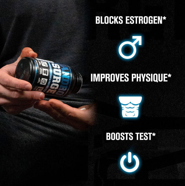 Jacked Factory Androsurge Estrogen Blocker for Men + Primasurge Testosterone Booster for Men + Burn XT Burn-Xt Thermogenic Fat Burner - Appetite Suppressant for Weight Loss