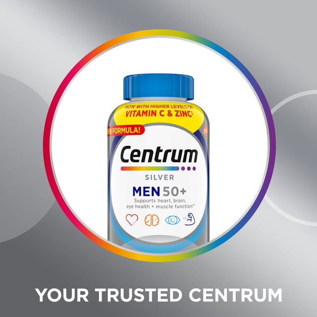 Centrum Silver Mens 50 plus Vitamins, Multivitamin Supplement, 200 Count