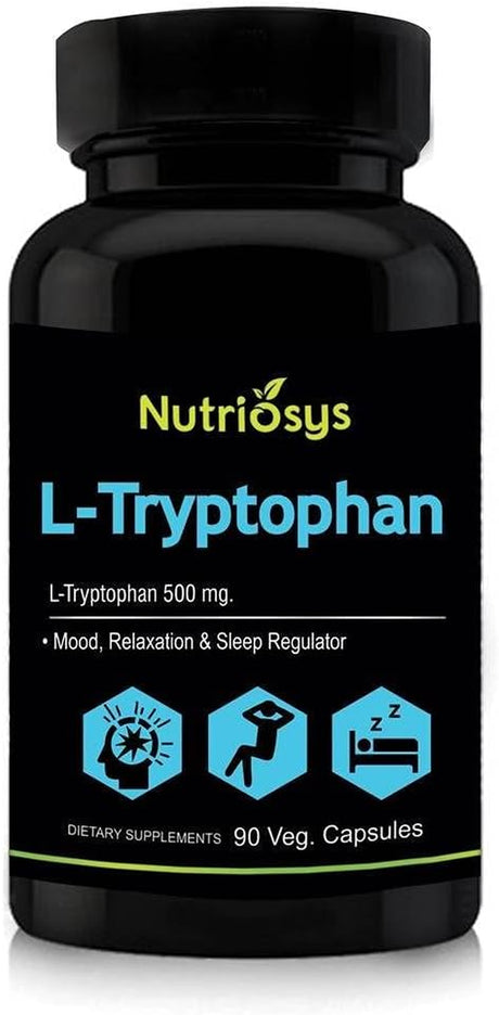 Nutriosys L-Tryptophan 500Mg - 90 Veg Capsules