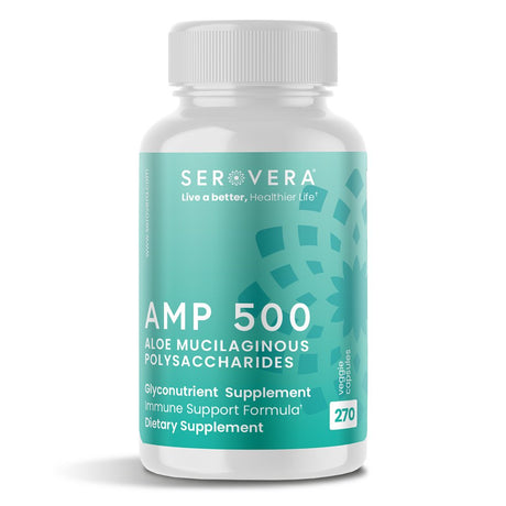 Serovera AMP 500-Immune Support Supplement for Colon Health-Immune System Modulator with L-Glutamine-270 Veggie Caps-Gluten Free- up to 3 Months Supply