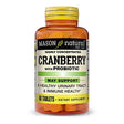 Mason Natural Cranberry with Probiotic, Calcium and Vitamin C, Highly Concentrated - Supports Antioxidant and Immune Health, Maintains a Healthy Urinary System, 60 Tablets