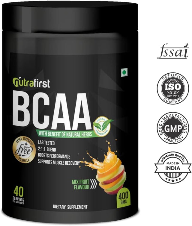 BCAA Protein with Whey Protein Isolate in Chocolate Flavor for Pre/Post/Intra Advance Workout Supplement 100% Pure Vegan, Muscle Recovery & Endurance BCAA – 500Gm, Pack of 1