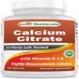 Best Naturals Calcium Citrate with Vitamin D-3 120 Tablets