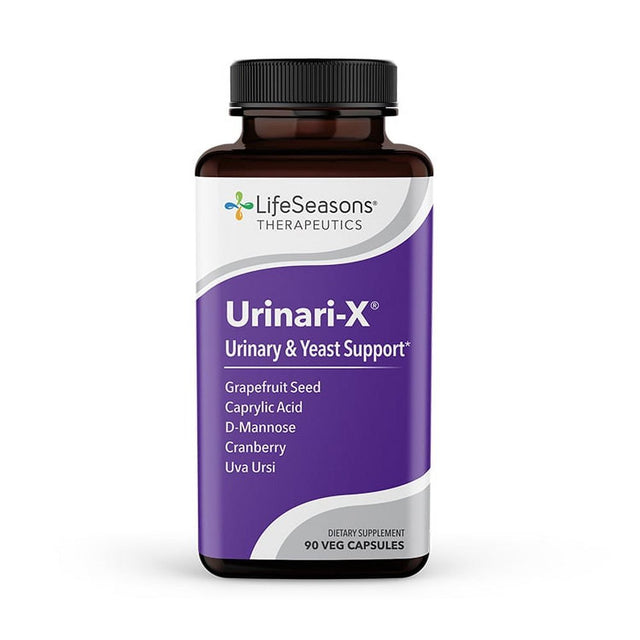 Lifeseasons - Urinari-X - Natural Urinary Tract Support Supplement - Contains Uva Ursi, Cranberry and D-Mannose - 90 Capsules