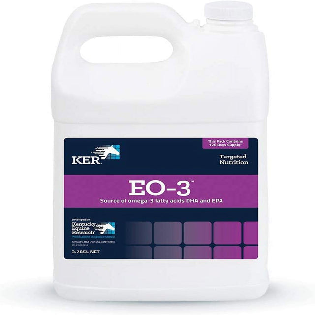 Kentucky Equine Research 044014 Eo 3 Omega-3 Supplement for Horses, 1 Gallon