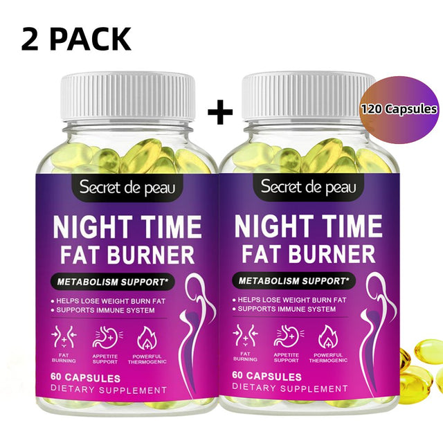 (2 PACK)SDP Slimming Fat Burning Capsule Weight Loss Support Appetite Suppression Powerful Fat Burner Beauty Health Weight Loss Products,120Pcs