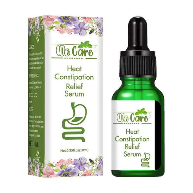 Xipoxipdo We-Care Heat Constipation Relief Serum Belly Cellulite Massage Oil Natural Ingredients for Constipation, Bloating and Gas Relief 10Ml