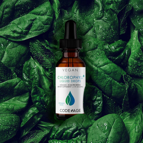 Codeage Codeage Chlorophyll Liquid Drops, Vegan Chlorophyllin Supplement, Organic Peppermint Oil, 60 Ml