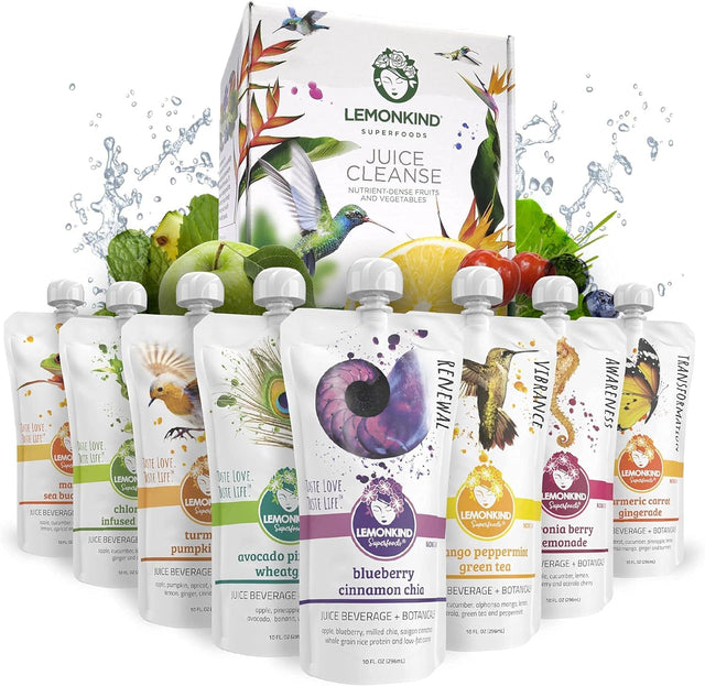 LEMONKIND 4 Day Debloat & Restart - Detoxifying Adaptogenic Stress Relief Bundle - 23 Servings