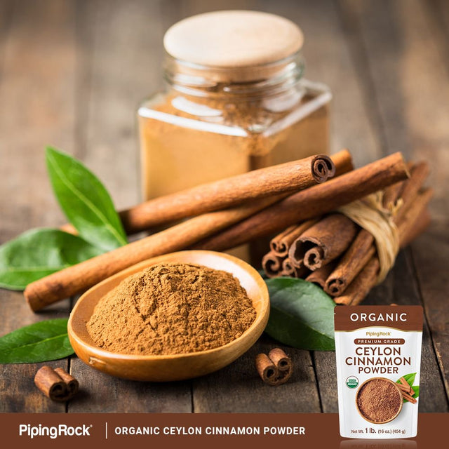 Ceylon Cinnamon Powder Organic 1Lb | True Premium Grade | Vegetarian, Gluten Free, Non-Gmo | by Piping Rock