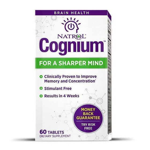 Natrol Cognium Sharper Mind Improve Memory & Concentration, 60Ct, 6-Pack