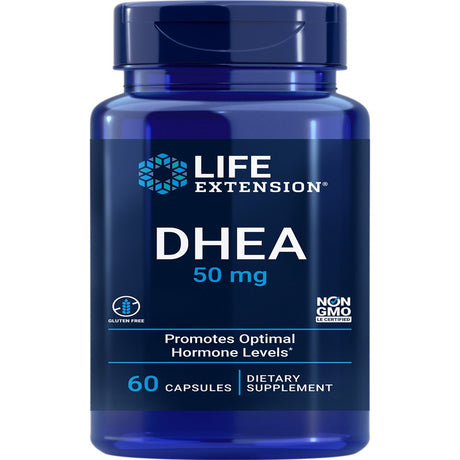 Life Extension DHEA 50 Mg – Dehydroepiandrosterone – Supplement for Hormone Balance, Immune Support, Sexual Health, Bone & Cardiovascular Health, Anti-Aging & Mood Support – Gluten-Free, Non-Gmo – 60