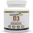 Human Vitae Vitamin D3 5000 IU - 60 Softgel Capsules for Immune Support and Bone Health