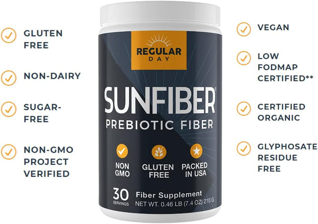 Prebiotic Fiber Supplement - Promotes Gentle Regularity and Feeds Good Gut Bacteria | Gluten Free, Vegan, Dairy Free, Non-Gmo, Keto, Tasteless | One Simple Ingredient | 30 Servings