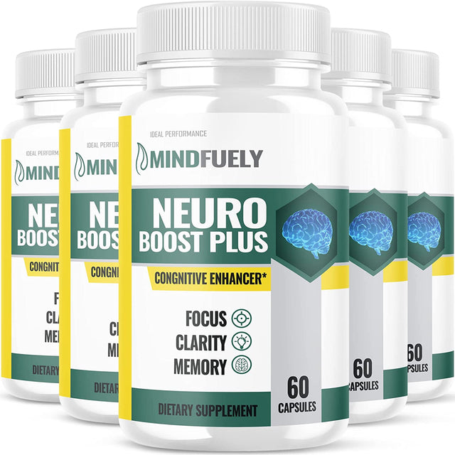 Mindfuely Neruo Boost Plus, Mindfuely Cognitive Brain Formula (300 Capsules)