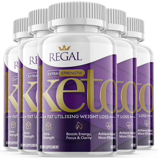 (5 Pack) Regal - Keto Supplement for Weight Loss - Energy & Focus Boosting Dietary Supplements for Weight Management & Metabolism - Advanced Fat Burn Raspberry Ketones Pills - 300 Capsules