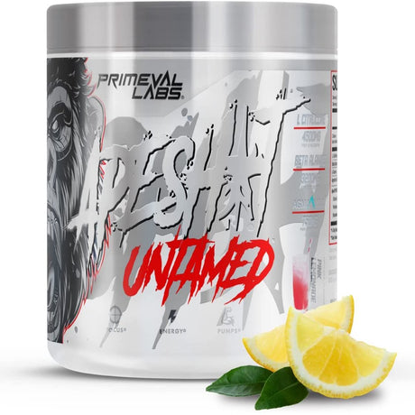 Ape Untamed Pre Workout Energy Drink Powder | Max Support for Pumps & Focus | Nitric Oxide Production, Preworkout Energy with L-Citrulline, Beta Alanine, Lemonade 40 Servings