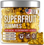 JOYLI Superfruit Gummies - Goji & Elderberry Fruit Multivitamin Gummies for Adults - Natural Gummy Vitamins for Women & Men - Rich in Vitamins A, C, D & E - Supports Immunity, Digestion & Energy