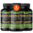 Quercetin with Vitamin C and Zinc - Nettle Quercetin - Quercetin 500Mg - Quercetin with Bromelain - Zinc Quercetin + Vitamin D3 - 360 Veggie Caps - (Non-Gmo, Gluten-Free, Vegan) 6 Month Supply