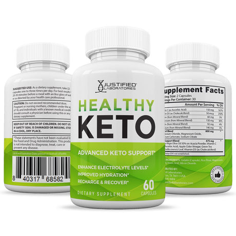 (5 Pack) Healthy Keto ACV Pills 1275Mg Dietary Supplement 300 Capsules