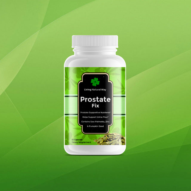 Prostate Fix | Prostate Health Support | Natural Prostate Supplements for Men with Organic Saw Palmetto Extract & Pumpkin Seed, Prostate Support, Urinary Tract Health | Gluten Free, Non-Gmo | 60