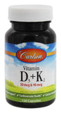 Carlson Labs - Vitamin D3 + K2 - 120 Capsules