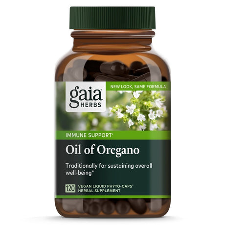 Gaia Herbs Immune Support Oil of Oregano -- 120 Liquid Capsules