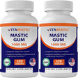 2 Pack - Vitamatic Mastic Gum 1000Mg per Serving 120 Capsules - Promotes Digestive, Oral & Liver Health (Total 240 Capsules)