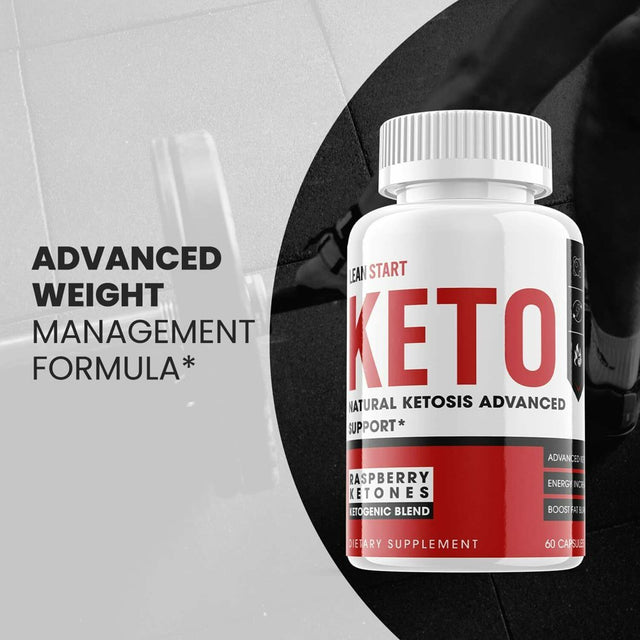 (3 Pack) Lean Start Keto - Supplement for Weight Loss - Energy & Focus Boosting Dietary Supplements for Weight Management & Metabolism - Advanced Fat Burn Raspberry Ketones Pills - 180 Capsules