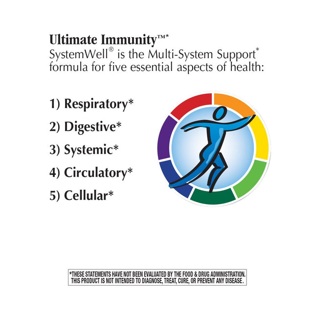 Nature'S Way Systemwell Ultimate Immunity Multi-System Support*, Supports Immune Health*, 180 Tablets