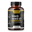 Black Seed Oil Capsules 100% Cold Pressed - Immune Support, Detox Aid, Inflammation Relief, Skin, Hair & Joint Health - Organic Black Cumin Seed, High Potency Nigella Sativa (90 Softgel Capsules)