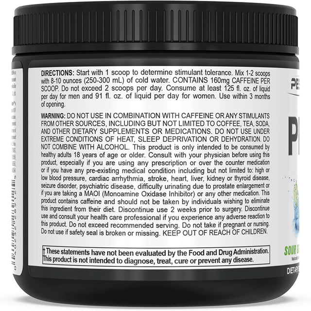 Pescience Prolific Pre Workout Powder, Sour Green Apple, 40 Scoop, Energy Supplement with Nitric Oxide