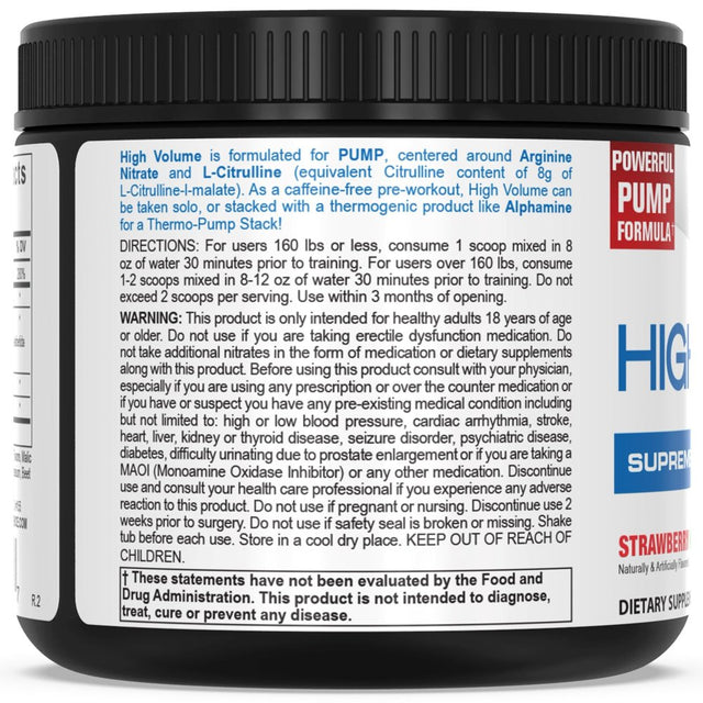 Pescience High Volume, Nitric Oxide Booster, Cotton Candy, 18 Servings