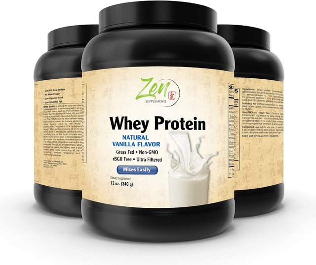 Whey Protein 19G per Serving Keto Friendly - Vanilla 12 Oz-Powder