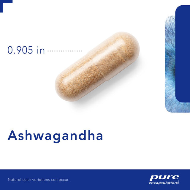 Pure Encapsulations Ashwagandha | Supplement for Thyroid Support, Joints, Adaptogens, Focus, and Memory* | 120 Capsules