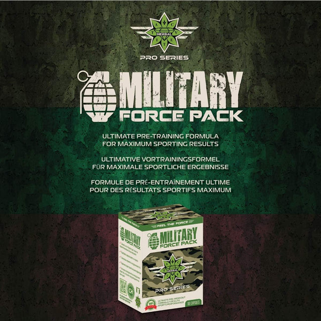 Military Force Pack, PRO Series, Natural Herbal Pump Formula, Pre-Workout Supplement with Arginine and L-Carnitine (X1)