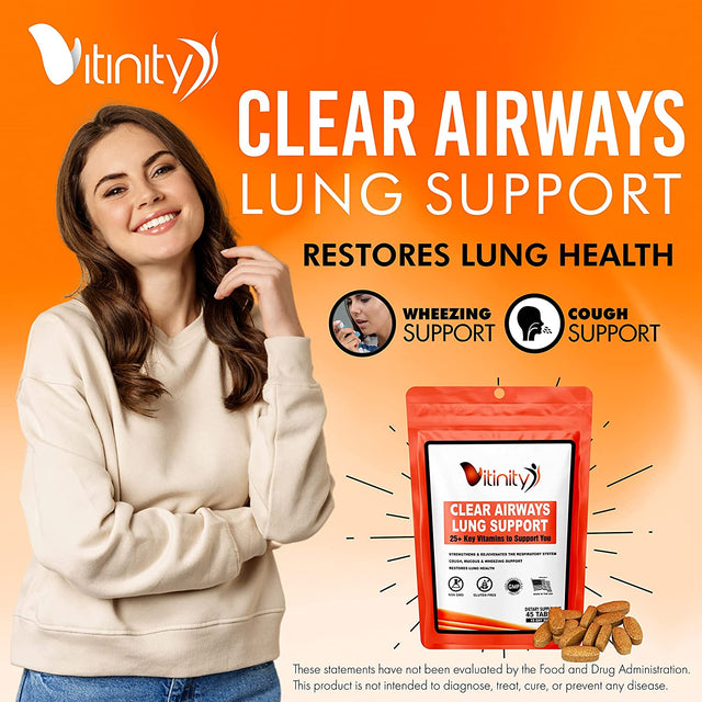 Lung Cleanse Respiratory Immune Support Supplement,25+Key Ingredient Lung Health Detox for Breathing, Asthma, Seasonal Allergy Tablet(90 Day)