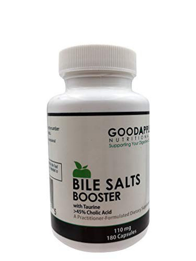 Bile Salts Booster | Ox Bile Salts & Taurine | for Gallbladder and No Gallbladder | Aids in Breakdown & Absorption of Foods Including Fat-Soluble Vitamins A, D, E, K | 180 Capsules | 110Mg