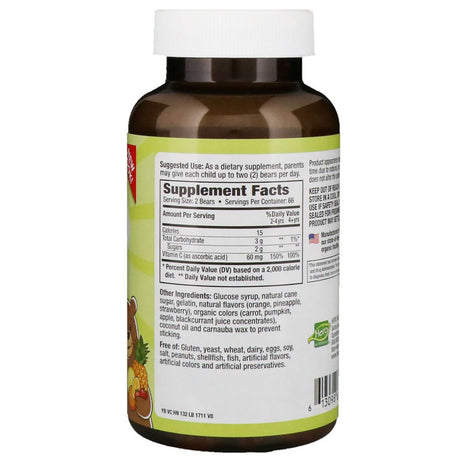 Yummi Bears, Vitamin C, Natural Orange, Pineapple, Strawberry Flavors, 132 Yummi Bears, Hero Nutritional Products