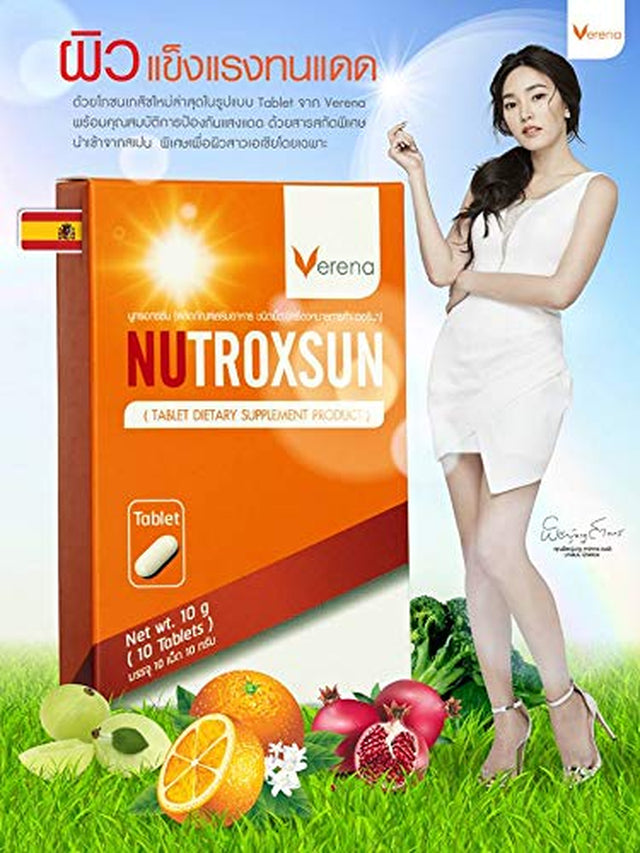 Nutroxsun Tablet, Strong Skin, Even When Exposed to Pollution or Sunlight (1 Box Contains 10 Tablets)